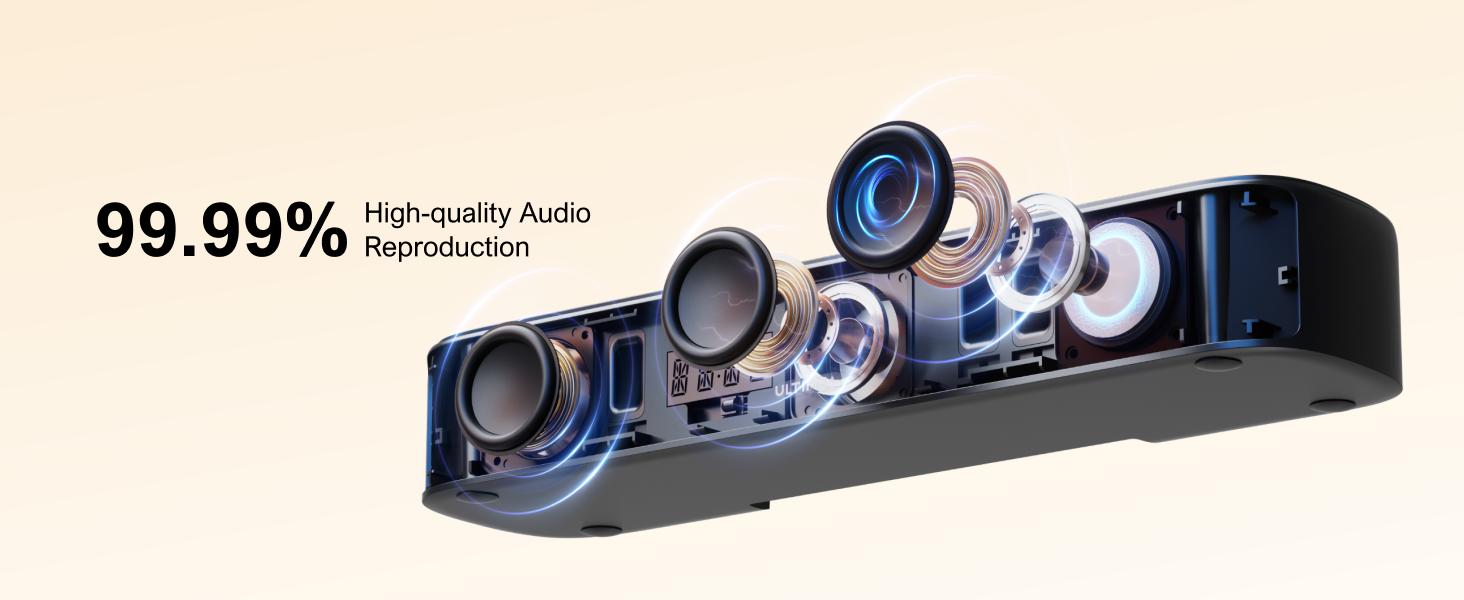 ULTIMEA Aura A40 7.1ch Virtual Surround Soundbar with Subwoofer– 4 Rear Speakers for Entry-Level, Home Theater System, 121 EQ Presets, Smart App Control, Bluetooth, Audio#SummerVibes ULTIMEA Aura A40 7.1ch Virtual Surround Soundbar with Subwoofer– 4 Rear Speakers for Entry-Level, Home Theater System, 121 EQ Presets, Smart App Control, Bluetooth, Audio#SummerVibes