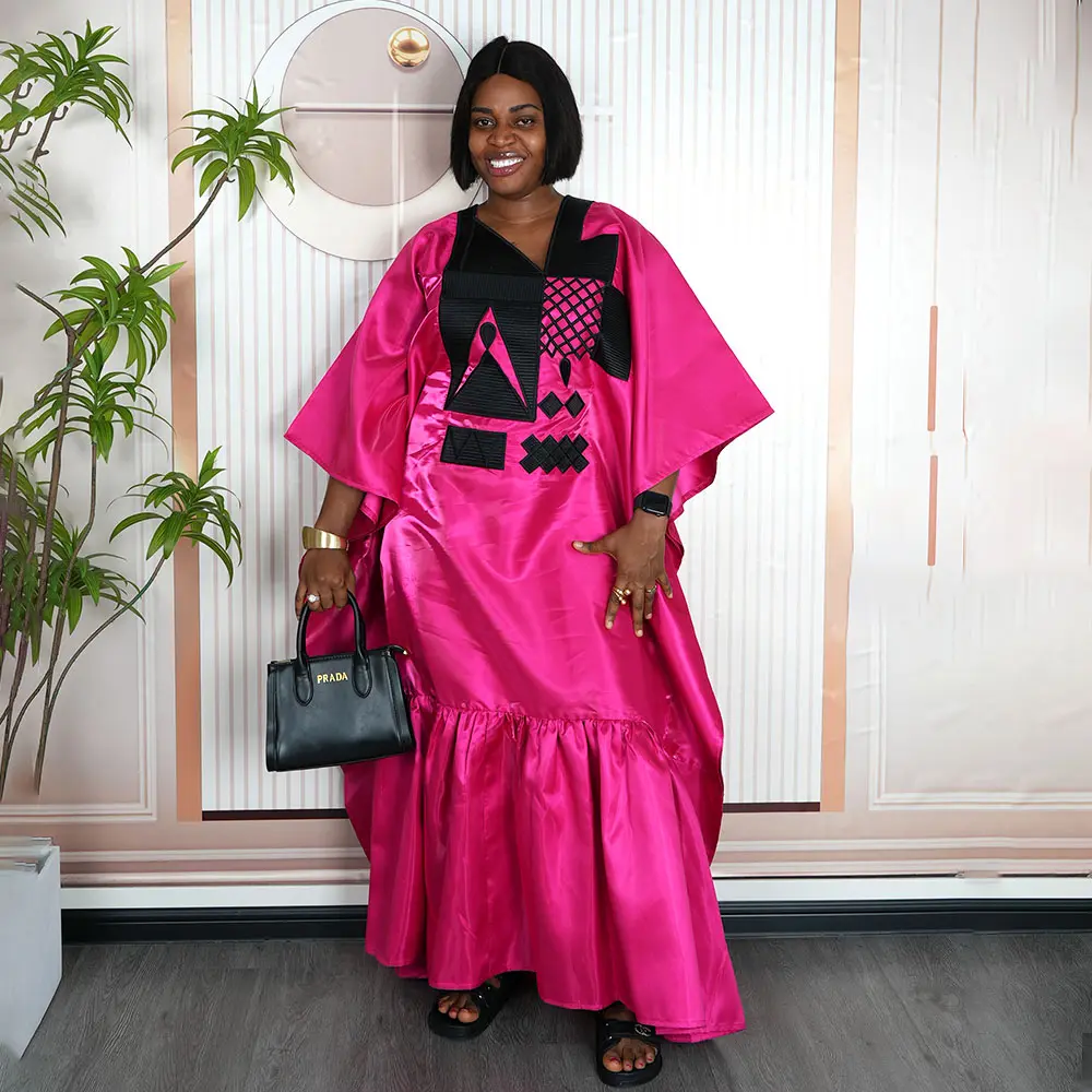 Plus Size African Women's Cultural Dashiki Ankara Dress, Elegant Traditional Modest Long Gown, 2026 Minimalist Casual Muslim Kaftan, Suitable for Wedding Guest Formal Party Valentine's Day Vacation, Tunic Dress, Half Sleeve, Dresses For Women