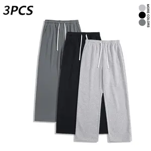 3Pack  Unisex solid-color drawstring sweatpants, spring/summer style, comfortable (available in 3-pack and single pack). pants