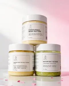 Lemongrass & Eucalyptus Detox Scrub + Energy Rush Citrus Scrub + Papaya Mango Glow Trio - 4 oz