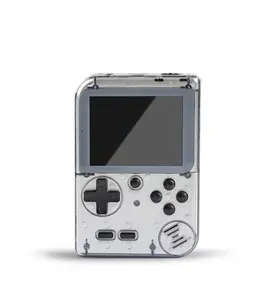 Retro 500 Games Portable Handheld Game Console – Transparent Mini Classic Gaming System with Built-in Games