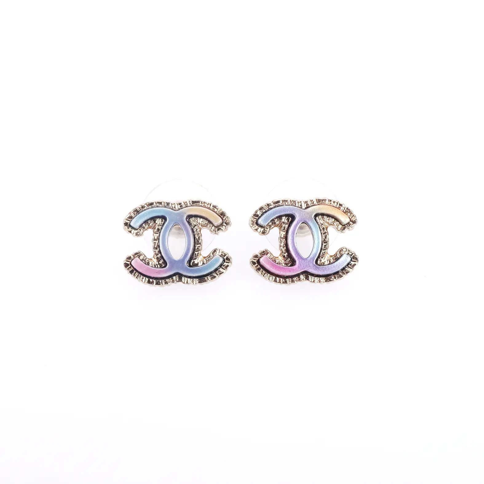 Pre-owned Chanel Multicolor CC Metal Earrings 94805740