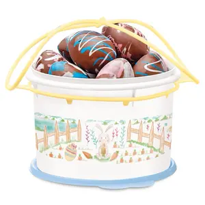Easter Bucket with Handle & Lid Easter Bucket with Handle & Lid