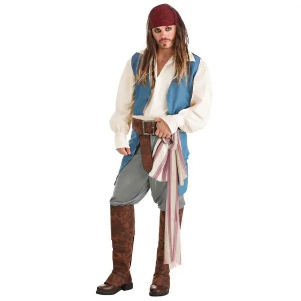 Captain Jack Sparrow Mens Costume (© Disney)