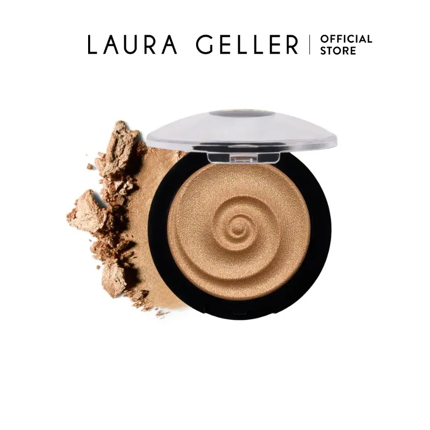 Laura Geller Baked Gelato Swirl Illuminator Gilded Honey Radiant Shimmer Glow Seeker Highlighter Single Makeup Beauty Highlighters