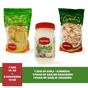 Triple Ajonesa Combo with Cookies (Ahorra más) Garlic Mayonnaise Snacks Crackers Delicious