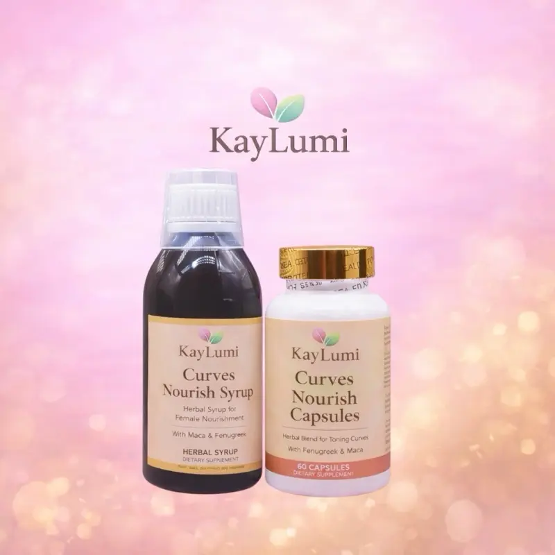 KayLumi Curves Nourish Syrup & Capsules supplement Set