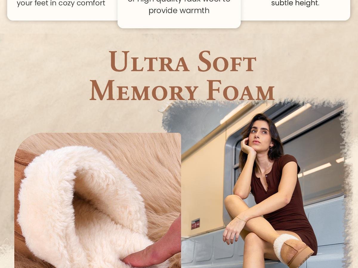 OOW Fuzzy Platform Slippers for Women - Women's Casual Winter House Slippers - Brown, Faux Fur & Shearling Blend - Women's Size OOW Fuzzy Platform Slippers for Women - Women's Casual Winter House Slippers - Brown, Faux Fur & Shearling Blend - Women's Size