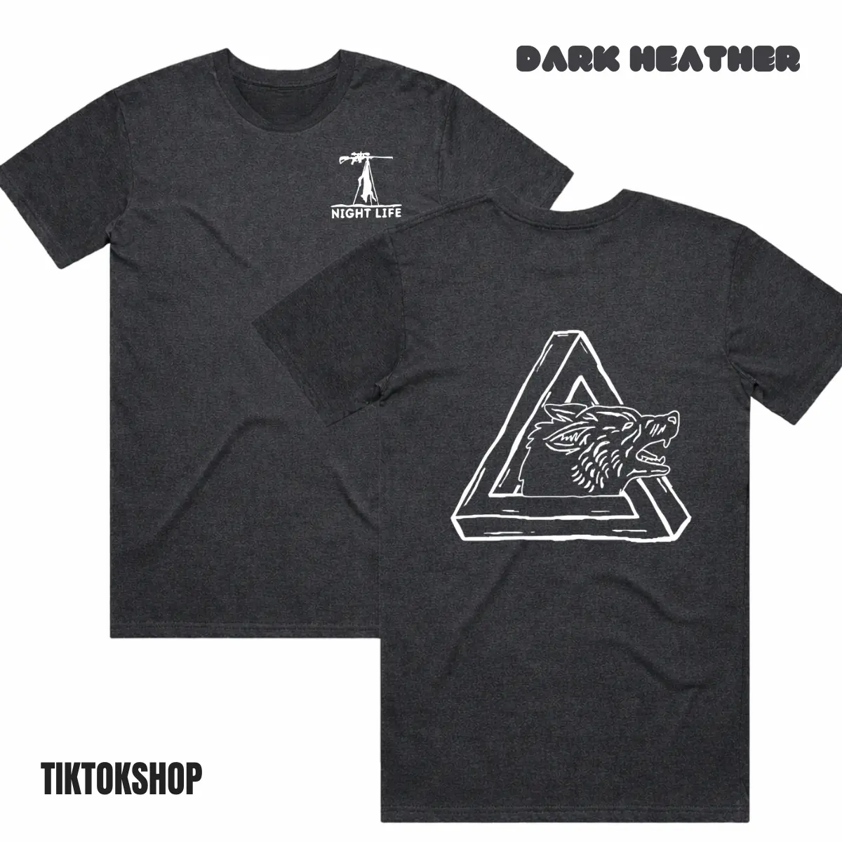 Predator Hunting T-Shirt – Night Life Coyote Hunter Graphic Tee, Tactical Predator Hunting Shirt, Night Hunting Apparel, Gift for Coyote Hunters Men and Women