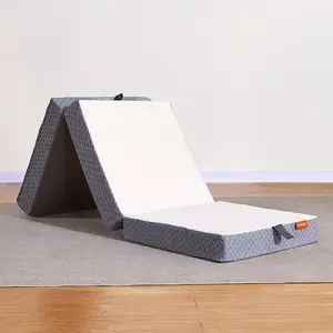 Sweetnight Tri Folding Mattress - 4-inch Single Size Foldable Mattress with a Collapsible and Washable Cover | Medium-Firm with Non-Slip Design | Suitable for RV Travel, Camping, Guest Single 4 Inch White