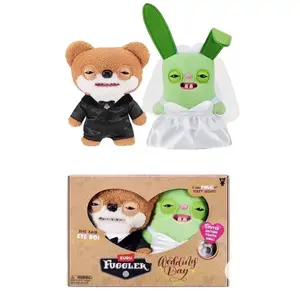 【New】Fuggler Wedding Day,two limited plushies+one tooth ring/box-valentine gift