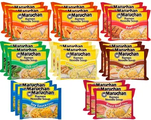 Maruchan Ultimate Ramen Noodle Soup Variety, 7 Flavors, 3 Ounce Single Servings (Pack of 24)
