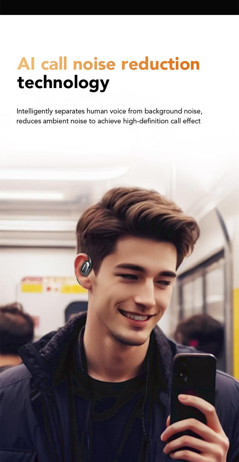 MINISO MS156 Open-Ear Wireless Bluetooth Earphones IPX5 Waterproof High-Fidelity Sound for Outdoor Activities & Daily Use
