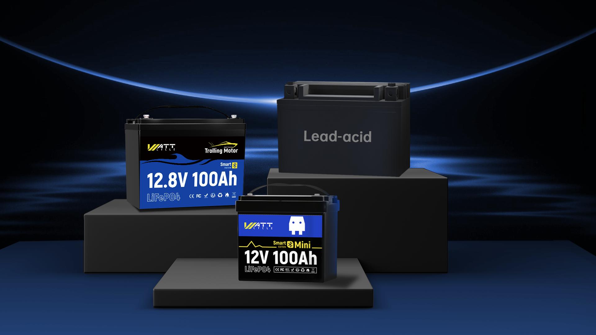 WattCycle 12V 100Ah Mini Bluetooth LiFePO4 Battery Group 22NF , Utilizing EV Grade A+ Cells,Lightweight Compact Power WattCycle 12V 100Ah Mini Bluetooth LiFePO4 Battery Group 22NF , Utilizing EV Grade A+ Cells,Lightweight Compact Power