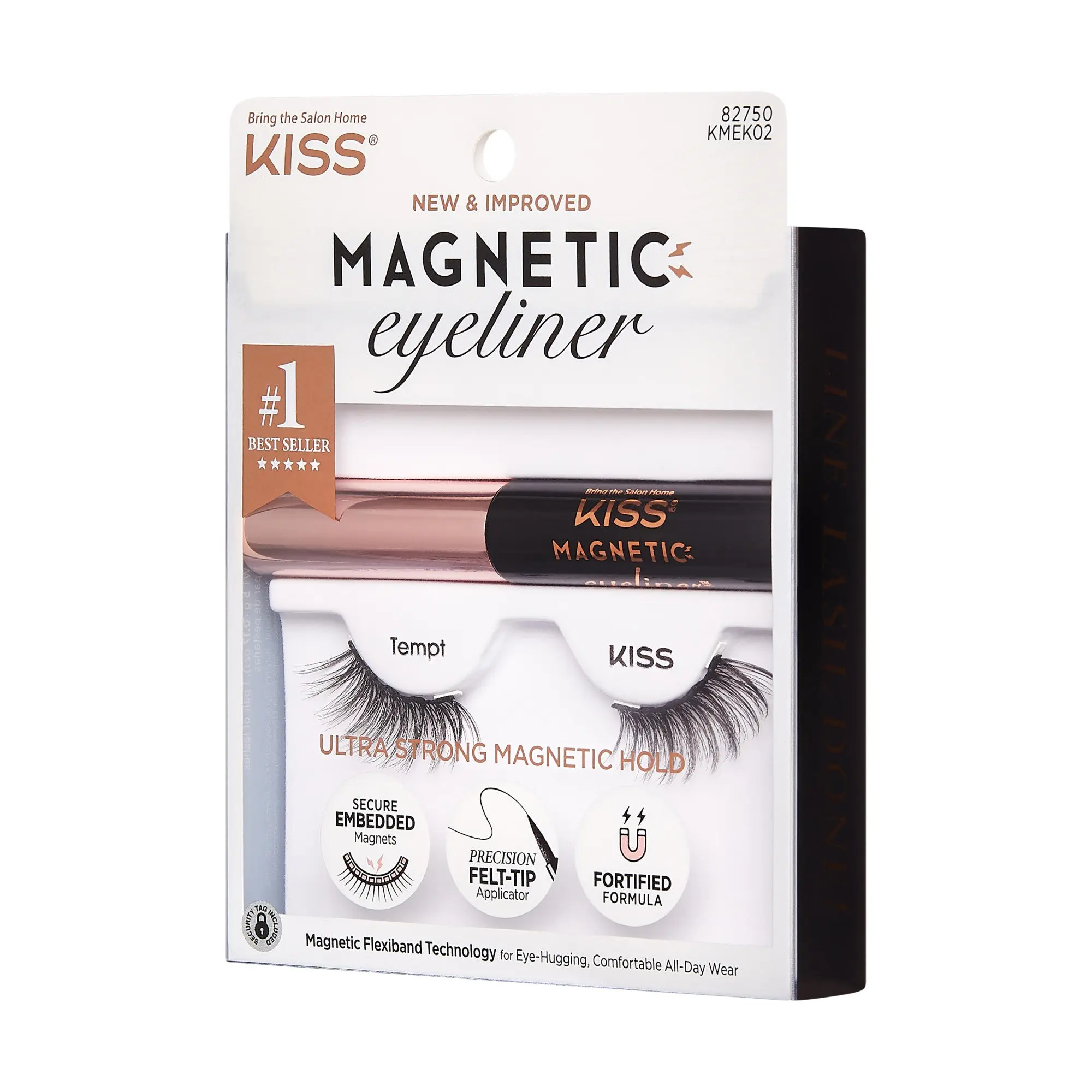 Kiss Magnetic Eyeliner & Lashes - Tempt