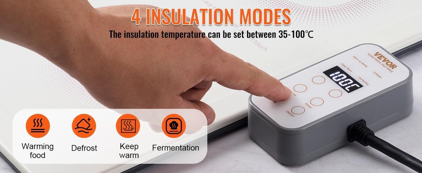 VEVOR Electric Buffet Server & Food Warmer, 14" x 14" Portable Stainless Steel Chafing Dish Set with Temp Control & Oven-Safe Pan, Perfect for Catering, Parties, Events, Entertaining, Silver, ETL VEVOR Electric Buffet Server & Food Warmer, 14" x 14" Portable Stainless Steel Chafing Dish Set with Temp Control & Oven-Safe Pan, Perfect for Catering, Parties, Events, Entertaining, Silver, ETL