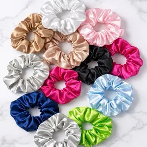 10PCS Satin Hair Scrunchies Set – Soft Elastic Hair Ties