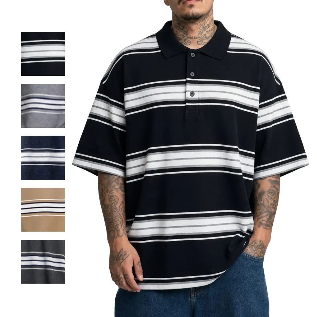 Striped Polo Shirt - Authentic Design, Versatile Fit, Ideal for Casual Wear, Available in Various Colors and Styles