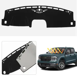 2022-2026 Ford Maverick Hybrid Dash Mat Custom Fit Polyester Dashboard Cover UV Protection Non-Slip Black Sunshield Glare Reduction (XL/XLT/Lariat)​