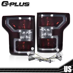 Smoked Rear Tail Lights Brake Lamps Assembly Fit For 2018-2020 Ford F-150 Pickup