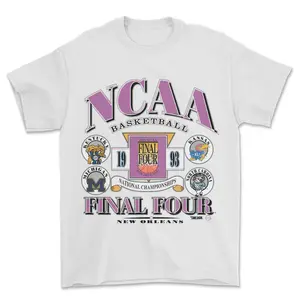 1993 Final Four Basketball T-Shirt Vintage College Basketball Graphic Tee Retro Sports Fan Shirt Classic 90s Tournament Style Must-Have 90s Sports Graphic Tee