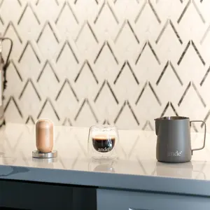 Minimal Espresso Tool Set – Tamper, Glass & Pitcher