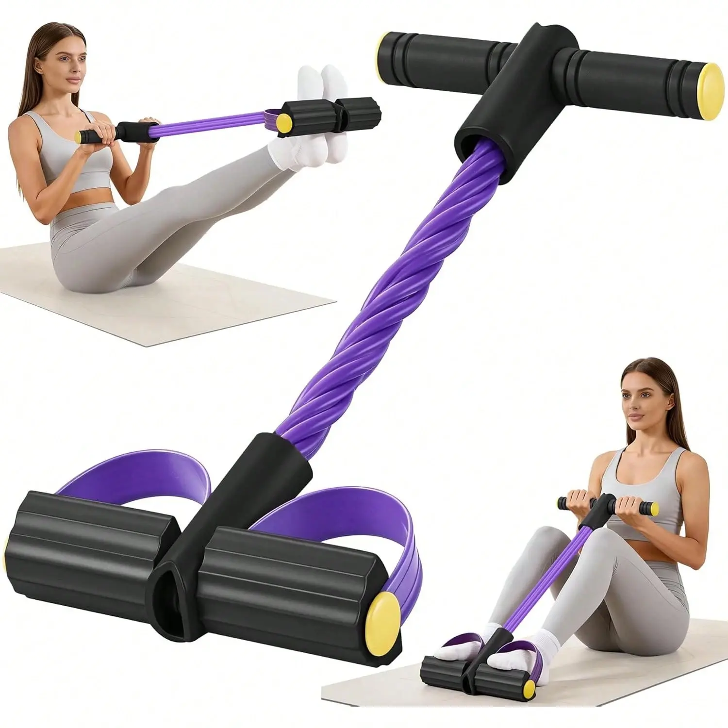 Multi-Functional Elastic Pull Strap with 10 Tubes Enhanced Version  – Portable Home Activity Band for Daily Stretching & Movement! Great for Flexibility & Relaxation, Easy to Store & Use