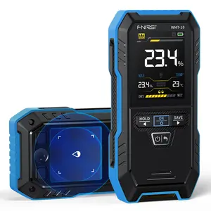 FNIRSI WMT-10 Rechargeable Wood Moisture Meter for Home and Building Construction 2.4 Inch Color Screen Clear and Easy To Read Data