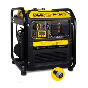 Aceup Energy AI4500 4500 Watt Open Frame Inverter Generator Gas Powered 223CC RV Ready EPA Compliant Clean Power Parallel Link