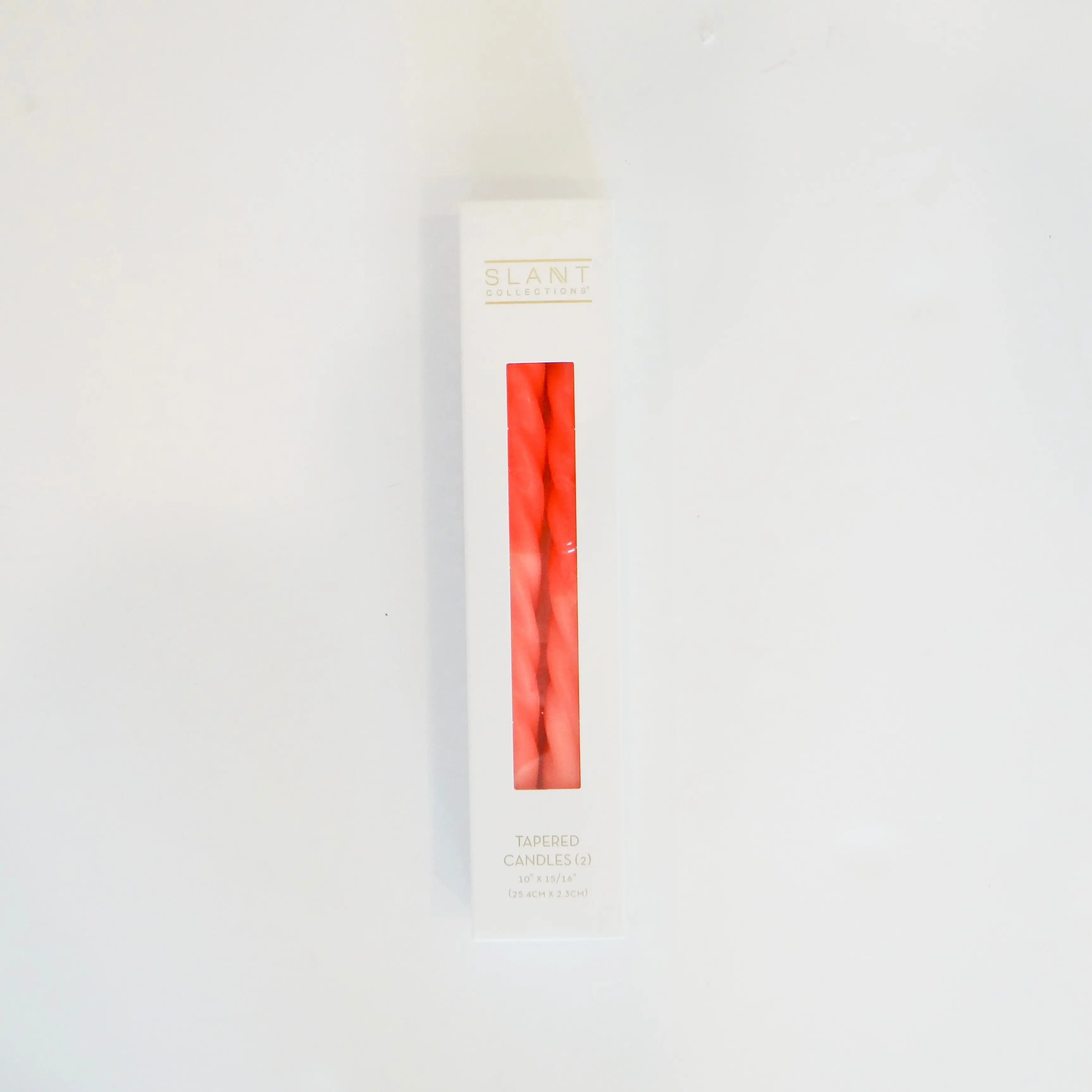Red and Pink Twisted Taper Candles