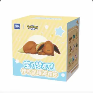 Authen Pokemon Eevee slooping position Serious Blind Box Toy Figure NEW HOT