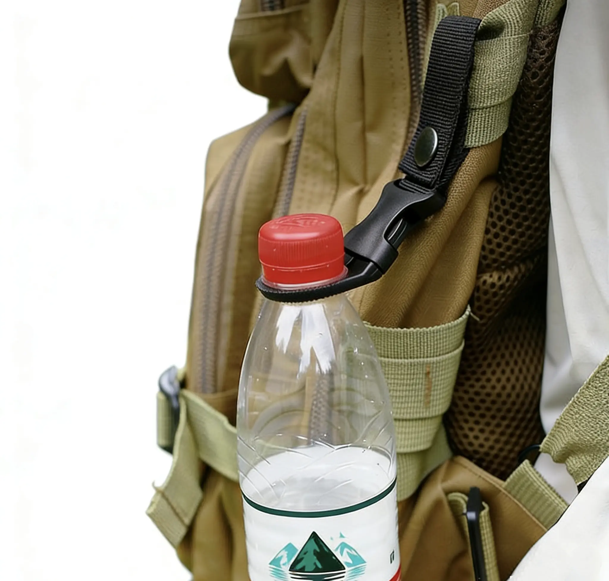 2-Pack Portable Lightweight Outdoor Water Bottle Holder - Drink Holder Camping Accessory for Hiking, Mountaineering, Cycling, Drink Holders, Camping Accessories