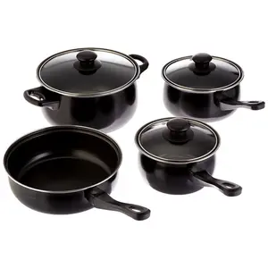 Gibson Home 7 -Piece Chef Du Jour 10-in Aluminum Cookware set with Lid Lowes.com