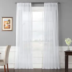 Half Price Drapes Sheer Curtain Pair (2 Panels)