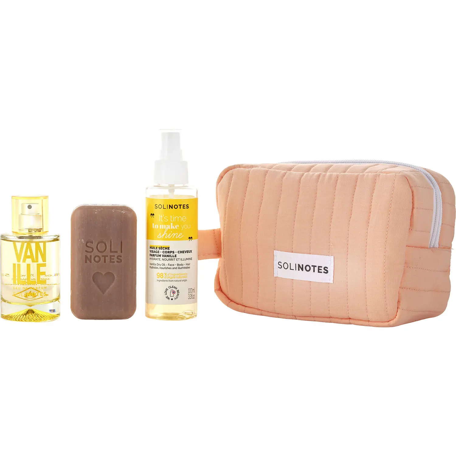 Solinotes Vanilla Set-Eau De Parfum Spray 1.7 Oz & Bar Soap 3.5 Oz & Dry Oil 3.3 Oz For Unisex Solinotes Vanilla Set-Eau De Parfum Spray 1.7 Oz & Bar Soap 3.5 Oz & Dry Oil 3.3 Oz For Unisex