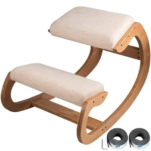 【FathersDayGift】VEVOR Ergonomic Kneeling Chair Heavy Duty Better Posture Kneeling Stool Office Chair Home for Body Shaping Relieveing Stress Meditation Desk Computer Kneeling Stool Chair