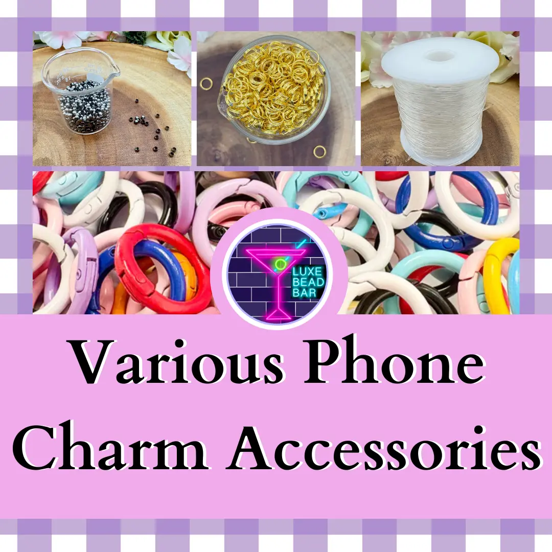 Various Phone Charm Accessories for Charms, Keychains and other DIY Various Phone Charm Accessories for Charms, Keychains and other DIY