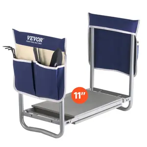 VEVOR Garden Kneeler and Seat,  , 11 in Wide Kneeling Pad, Heavy Duty Garden Kneeling Stool, Folding Garden Seat with 2 Tool Bags, Relieve Knee & Back Pain, Non-Slip Garden Bench for Women Grandparents