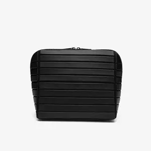Women’s Compact Open-Flat Travel Makeup Bag | Waterproof Multi-Layer Cosmetic Organizer for Toiletries, Skincare & Daily Use(7.87×7.09×4.33in)