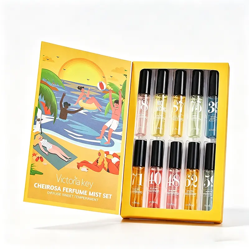Elegant Brazilian Women's Mini Perfume Set 10 Pack 5ML Each, Warm Christmas Food Scent Fragrance Gift Set, Travel Size Perfumes for Women, Great for Dates Parties Weddings Daily Use