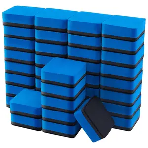40 pcs Mini Magnetic Whiteboard Erasers Dry Erase Erasers Chalkboard Cleaner Wiper for Students, Classroom, Teacher Supplies, Home and Office