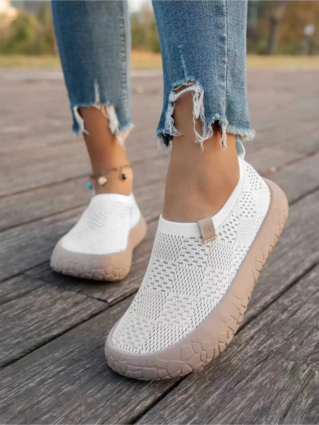Women's Sporty Casual Walking Shoes, Thick-Soled Height-Increasing Sneakers, Lightweight Breathable Non-Slip Soft Sole Comfort Shoes, Lightweight Comfy Shoes, Walking Mesh Shoes