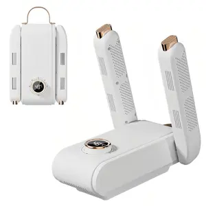 Upgraded version 360° Digital Shoe Dryer with Hot Air Circulation,Temperature Display, Fast Drying for All ShoeTypes,Upgraded Temperature Control Boot Dryer ShoeDryer Portable Glove Dryer & Boot Warmer, AutomaticShut-Off Timer, Folding Design, Smart Panel