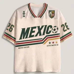 Custom Mexico Soccer Jersey Shirt, Retro Mexican Football Tee, World Cup 2026 Fan Gift, Personalized Game Day Top