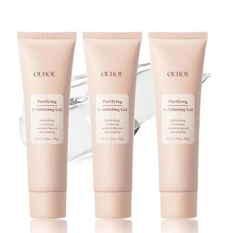 Gentle Exfoliating Gel Scrub - Non-Toxic, Moisturizing Cleanser for Hands & Smooth Skin Routine, Hydrating Purifying Alcohol-Free Skincare for All Skin Types, 68g Face Scrubs & Peels, Exfoliator, Solid Gel, Hydration, Adults, Radiant Skin