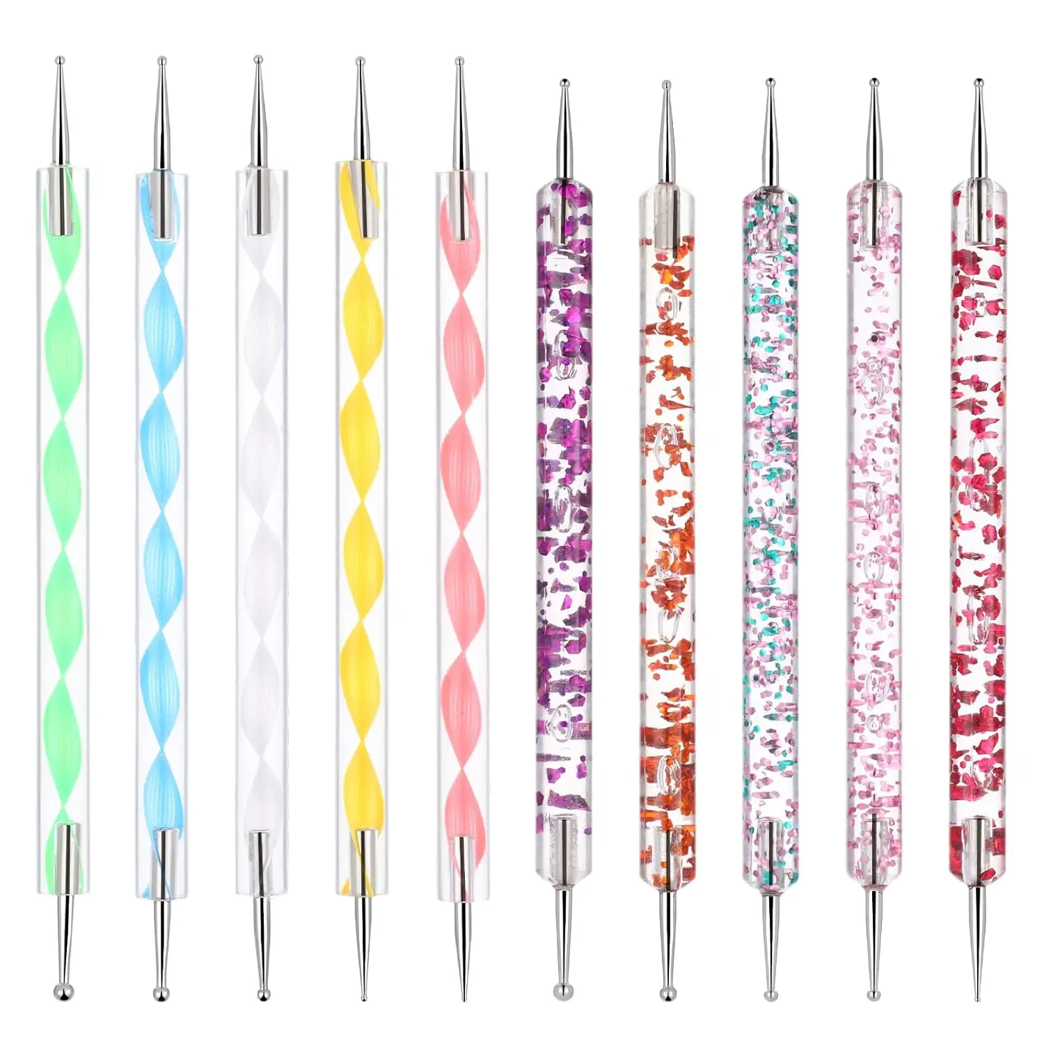Nail Dotting Tools 10 Pcs Dotting Tools Nail Art Kit, Dotting Tools Embossing Tools for Painting Mandala, Nail Dotting Pen for Nail Art Design Tools