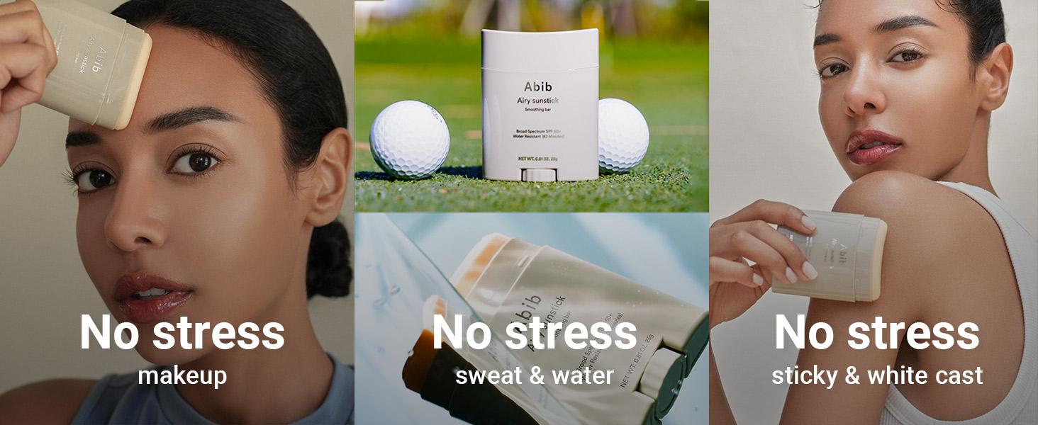 [Abib Official] Airy Sunstick Smoothing Bar SPF50 (2EA)｜Matt Finish, Non-Sticky Sun Protection for Face and Body, Long-lasting Facial Skincare Sunscreen Skin Repair