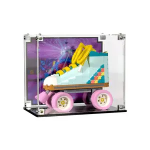 Acrylic Display Case UV Print Compatible with LEGO® 31148 Creator Retro Roller Skate - Set Not Included
