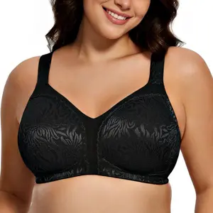 Wingslove Women's Full Coverage Non Padded Wireless Bra Plus Size Minimizer Bras For Bigger Chested
