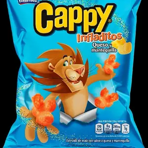 Cappy Infladitos Puffs Cheese Flavored Snacks - 6 Pack celestes